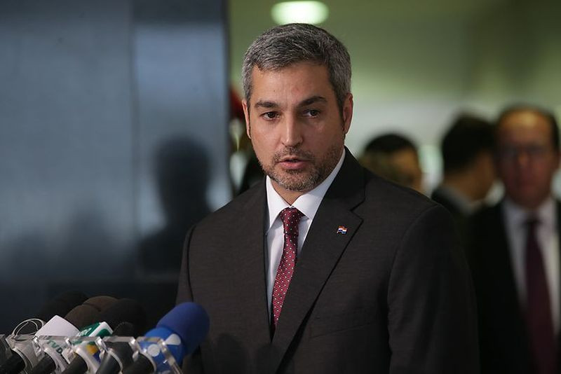 O presidente eleito do Paraguai, Mario Abdo Benítez, esteve em Brasília no ano passado. - Antonio Cruz/Agência Brasil