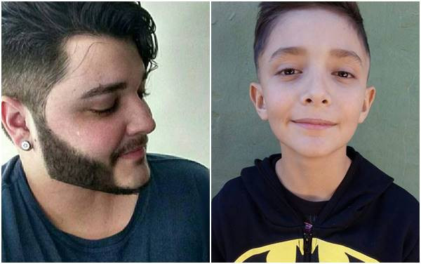 Mateus e o filho, moradores de Marília, no interior de São Paulo. Foto: Arquivo pessoal/Montagem/Redes Sociais