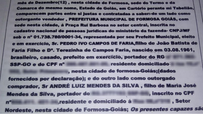 Imagem de documentação falsa, que Hellen afirma ter recebido de André. Clique para ampliar!
