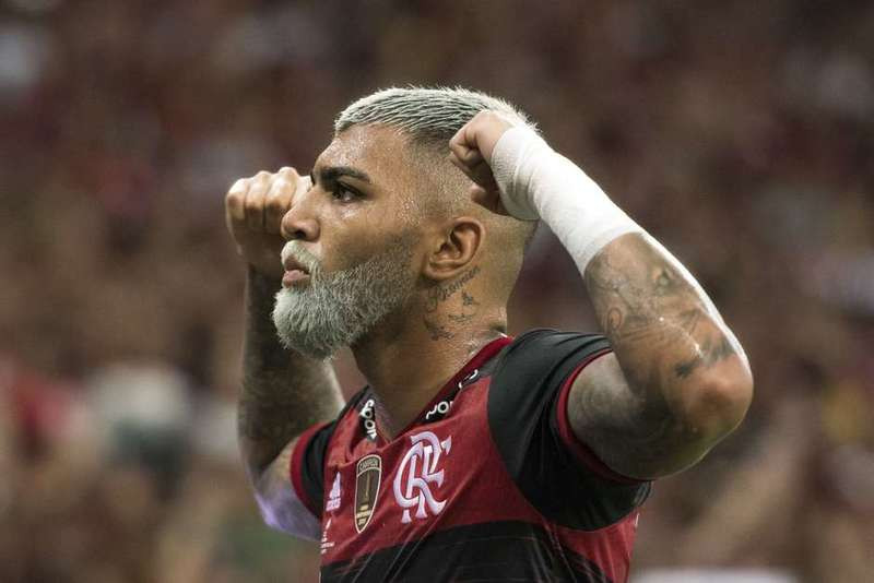 Gabigol abriu o placar para o Fla. Foto: Rodrigo Ziebell / Frame Photo / Estadão Conteúdo